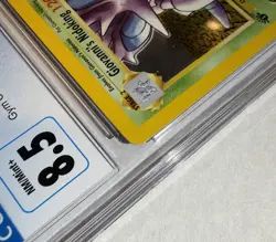 CGC 8.5 Gym Challenge Giovanni's Nidoking 7/132 Holo 1st Edition - Old Label - Image 3