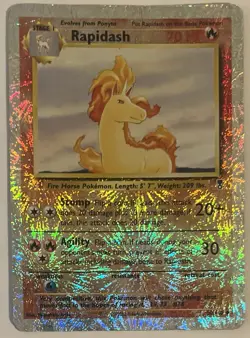 Rapidash 60/110 Legendary Collection Reverse Holo Rare Vintage Pokemon DMG - Image 1
