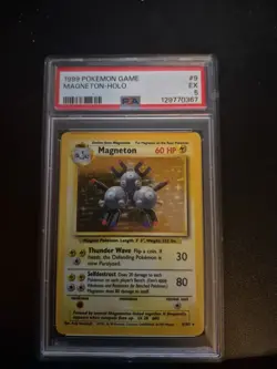 1999 POKEMON GAME #9 MAGNETON-HOLO PSA 5 - Image 1