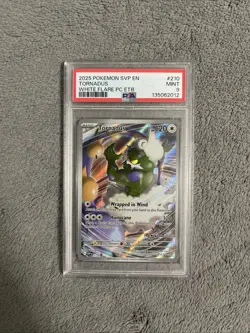 2025 SVP En Tornadus White Flare Pokemon Center ETB Black Star Promo PSA 9 - Image 1