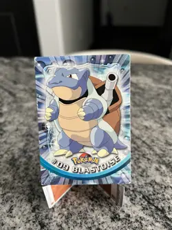Pokemon Topps Blastoise #09 TV Animation Series 1 Blue Logo - Image 1