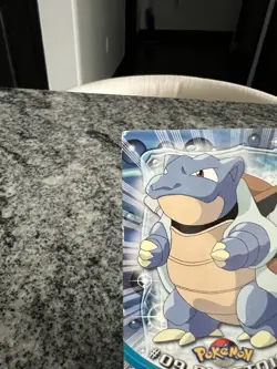 Pokemon Topps Blastoise #09 TV Animation Series 1 Blue Logo - Image 2