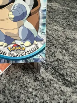 Pokemon Topps Blastoise #09 TV Animation Series 1 Blue Logo - Image 4