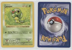 Caterpie Shadowless Pokemon Base Set #45 1999 - Image 3
