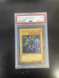 2003 YU-GI-OH! STARTER DECK: JOEY #001 RED-EYES B. DRAGON PSA 5 - Image 1