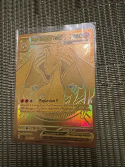 Mega Charizard Y EX 294/217 Pokemon Gold Secret Rare Ascended Heroes Pack Fresh - Image 2