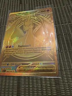 Mega Charizard Y EX 294/217 Pokemon Gold Secret Rare Ascended Heroes Pack Fresh - Image 4