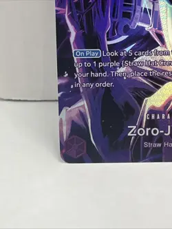 2025 One Piece ZORO-JUUROU ST18-004 Legacy of the Master (OP12) SP Ver. SR ENG - Image 4
