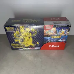 Pokemon TCG Surging Sparks Costco Bundle ETB & Booster Bundle Sealed ✅ FREE SHIP - Image 1