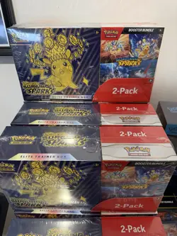 Pokemon TCG Surging Sparks Costco Bundle ETB with Booster, New Sealed, UK - Image 1