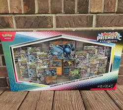 NEW-Pokemon TCG Prismatic Evolutions Lucario ex & Tyranitar ex Premium Box - Image 1