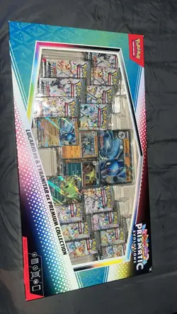 NEW-Pokemon TCG Prismatic Evolutions Lucario ex & Tyranitar ex Premium Box - Image 1