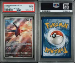 LATIOS 203 POKEMON SSP EN SURGING SPARKS ILLUSTRATION RARE 2024 PSA 9 - Image 3