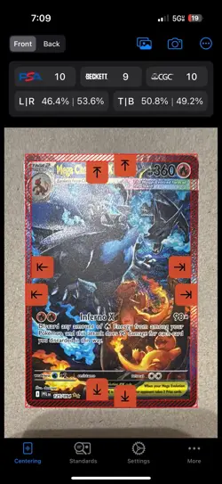 Mega Charizard X Ex 125/094 SIR Pokemon Card English NM PSA 10 Contender - Image 1