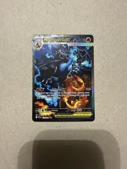 Mega Charizard X Ex 125/094 SIR Pokemon Card English NM PSA 10 Contender - Image 2