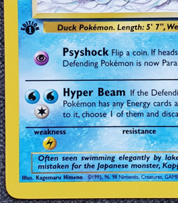 1st Edition Golduck - Fossil - #35/62 - Vintage Pokemon Card 1999 WOTC9 - Image 5