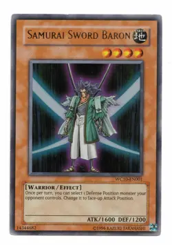 Yu-Gi-Oh! Card: Samurai Sword Baron WC10-EN001 Ultra Rare! EX - Image 1