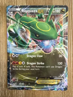 Rayquaza EX 60/108 - Roaring Skies Pokemon Card - DMG - Image 1