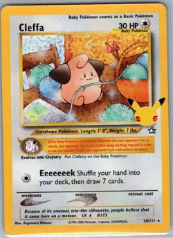Cleffa 20/111 Celebrations: Classic Collection - Pokemon Card - NM - Image 1
