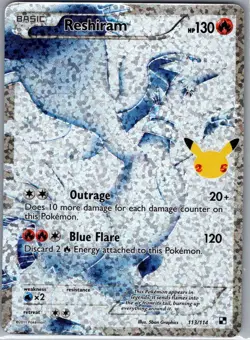 Reshiram 113/114 Celebrations: Classic Collection - Pokemon Card - NM - Image 1