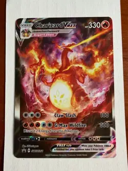 Pokemon TCG Charizard VMAX SWSH261 Black Star Holo Card - Image 1