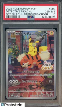 Detective Pikachu 098/SVP Promotional Cards PSA 10 GEM MINT - Image 1