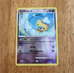 Pokemon Drifloon SH1 Shiny Holo Rare Stormfront Reverse Holo Card 2008 - Image 1