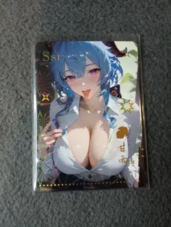 Ganyu genshin Impact 011 HMPH HMPH HMPH 3 Goddess Story WAIFU ANIME CARD - Image 1