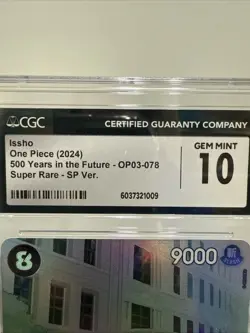 English Issho SP Alt Art OP03-078 SR ONE PIECE 500 Years in the Future CGC 10 - Image 2