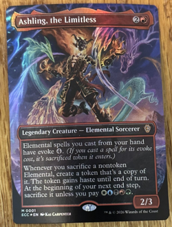 MTG: Lorwyn Eclipsed Commander, Ashling, the Limitless - Borderless Foil - Image 1