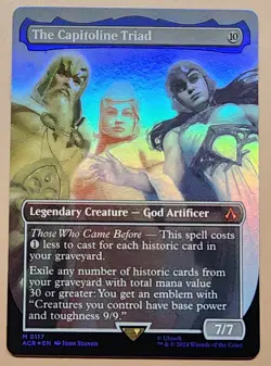 The Capitoline Triad (Borderless) MTG: Assassin's Creed Foil - US SELLER - Image 1