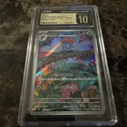 Pokemon CGC 10 PRISTINE Japanese Gloom 109/108 sv3 Ruler of the Black Flame (R) - Image 1