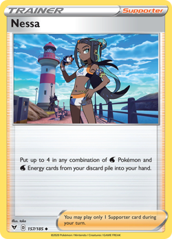 Nessa 157/185 Uncommon | Vivid Voltage | Pokemon Card - Image 1