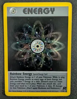 Pokemon Rainbow Energy 17/82 Holo Rare Lightly Played Unlimited Edition - Image 1