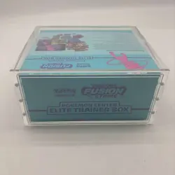 Pokemon Fusion Strike Pokemon Center Elite Trainer Box Sealed w/ Acrylic Case - Image 4