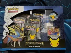 Pokemon TCG Celebrations 25th Zacian Deluxe Pin Collection Box BRAND NEW SEALED - Image 1