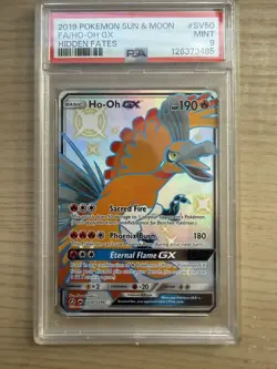 Pokemon TCG Ho-Oh GX #SV50, Hidden Fates PSA 9 - Image 1