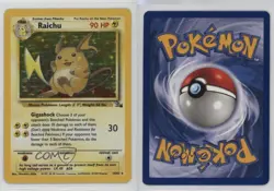 Raichu Holo Pokemon Fossil #14 1999 - Image 3