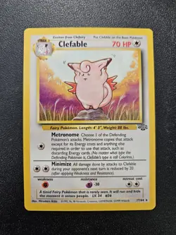 Pokemon Jungle Clefable Non-Holo Rare 17/64 NEAR MINT - Image 1