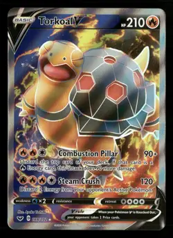 Torkoal V (Full Art) 188/202 SWSH01: Sword & Shield Base Set Pokemon TCG - Image 1