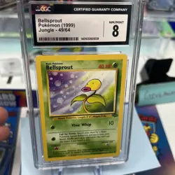 1999 Pokemon Bellsprout Jungle #49/64 CGC 8 - Image 2