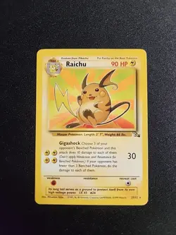 Pokemon Wotc 1999 Raichu 29/62 Fossil Regular - Image 1