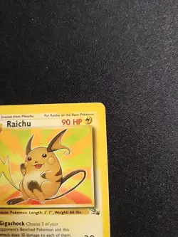 Pokemon Wotc 1999 Raichu 29/62 Fossil Regular - Image 3