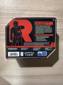 Pokemon TCG Team Rocket Tin (Mew Artwork) Sealed NEW | Destined Rivals - Image 2