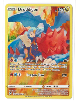 2022 Pokemon Silver Tempest Trainer Gallery Druddigon TG09/TG30 FULL ART MINT $ - Image 1