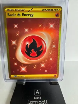 Pokemon TCG Basic Fire Energy 230/197 Hyper Rare SV03: Obsidian Flames Holo - NM - Image 1