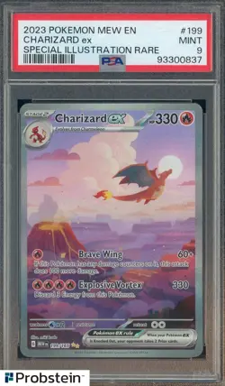 2023 Pokemon MEW EN Special Illustration Rare #199 Charizard ex PSA 9 MINT - Image 1