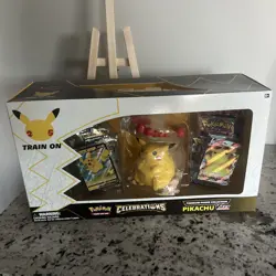 Pokemon Celebrations Premium Pikachu V max Figure Collection Sealed 820650809408 - Image 1