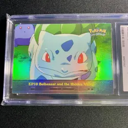 CGC 8.5 Pokemon Topps Bulbasaur and the Hidden Village EP10 RAINBOW FOIL psa - Image 1