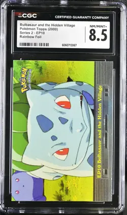 CGC 8.5 Pokemon Topps Bulbasaur and the Hidden Village EP10 RAINBOW FOIL psa - Image 2